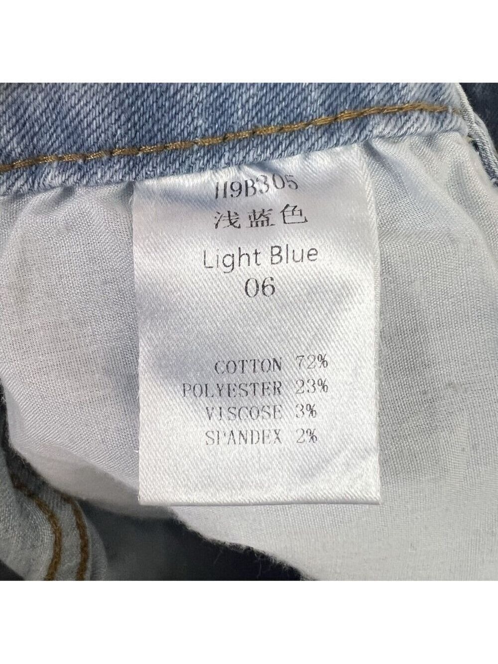 Ettelo Blue Straight Wide Leg High Waisted Jeans Women’s 25x30 Size 6 NWT - Picture 9 of 9